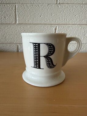 Anthropologie Monogram Initial Letter Mug Cup